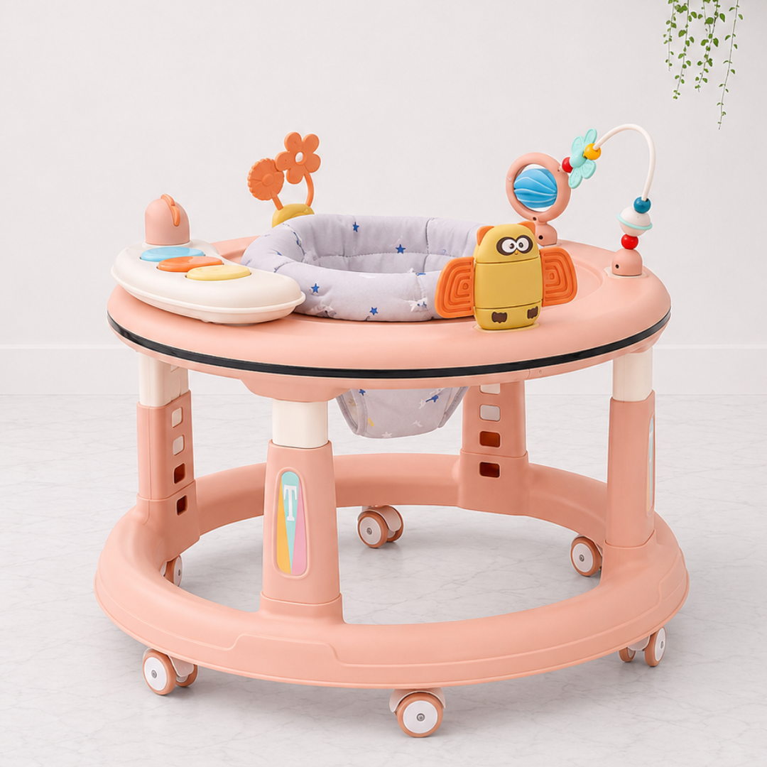 كراجة أطفال iBaby موديل W7 ألعاب محيطة ومتحرك 360 درجة