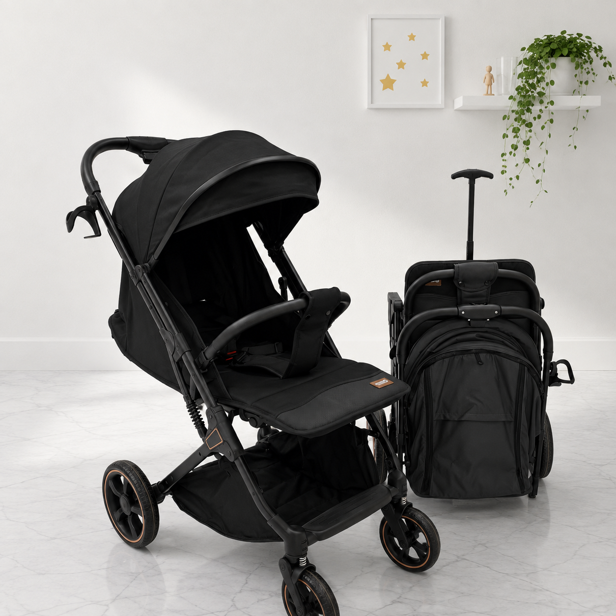 عرباية أطفال iBaby موديل N10 عجلات ربر - الصورة 2