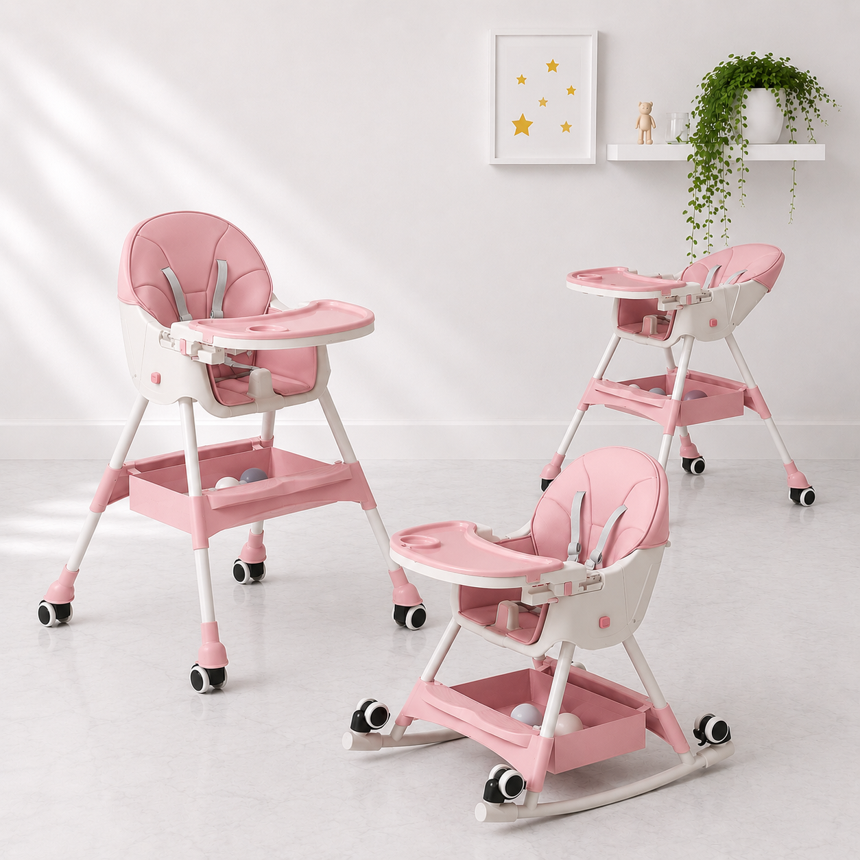 كرسي طعام iBaby ch-3479 مع هزاز - الصورة 2