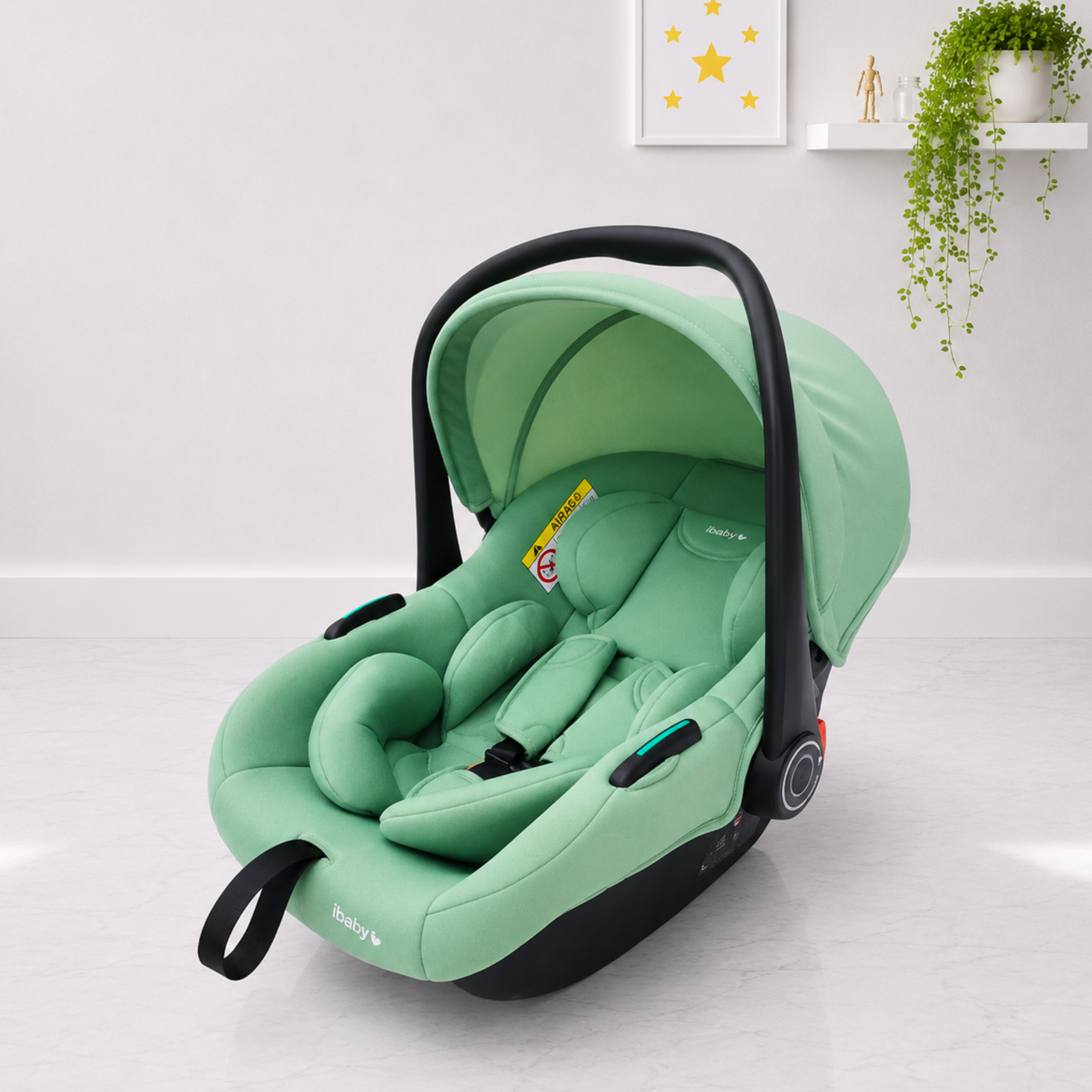 كوت كارسيت iBaby C8 – فرش طبقات مدعم، أمان عالي، وحمل مريح في كل مشوار - الصورة 5
