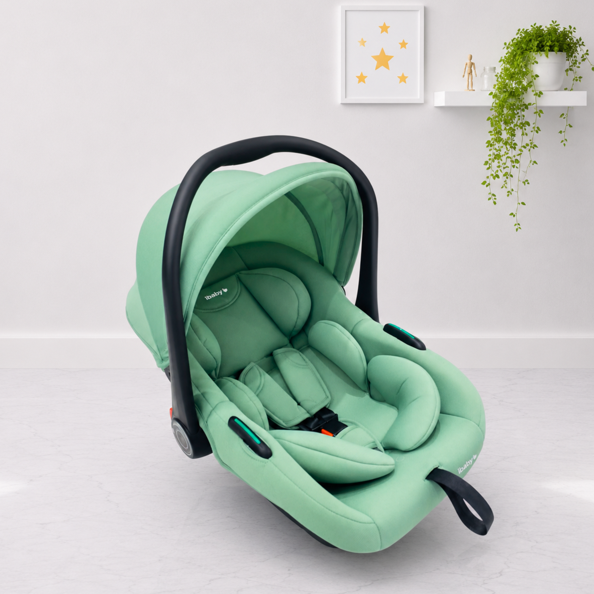 كوت كارسيت iBaby C8 – فرش طبقات مدعم، أمان عالي، وحمل مريح في كل مشوار - الصورة 4
