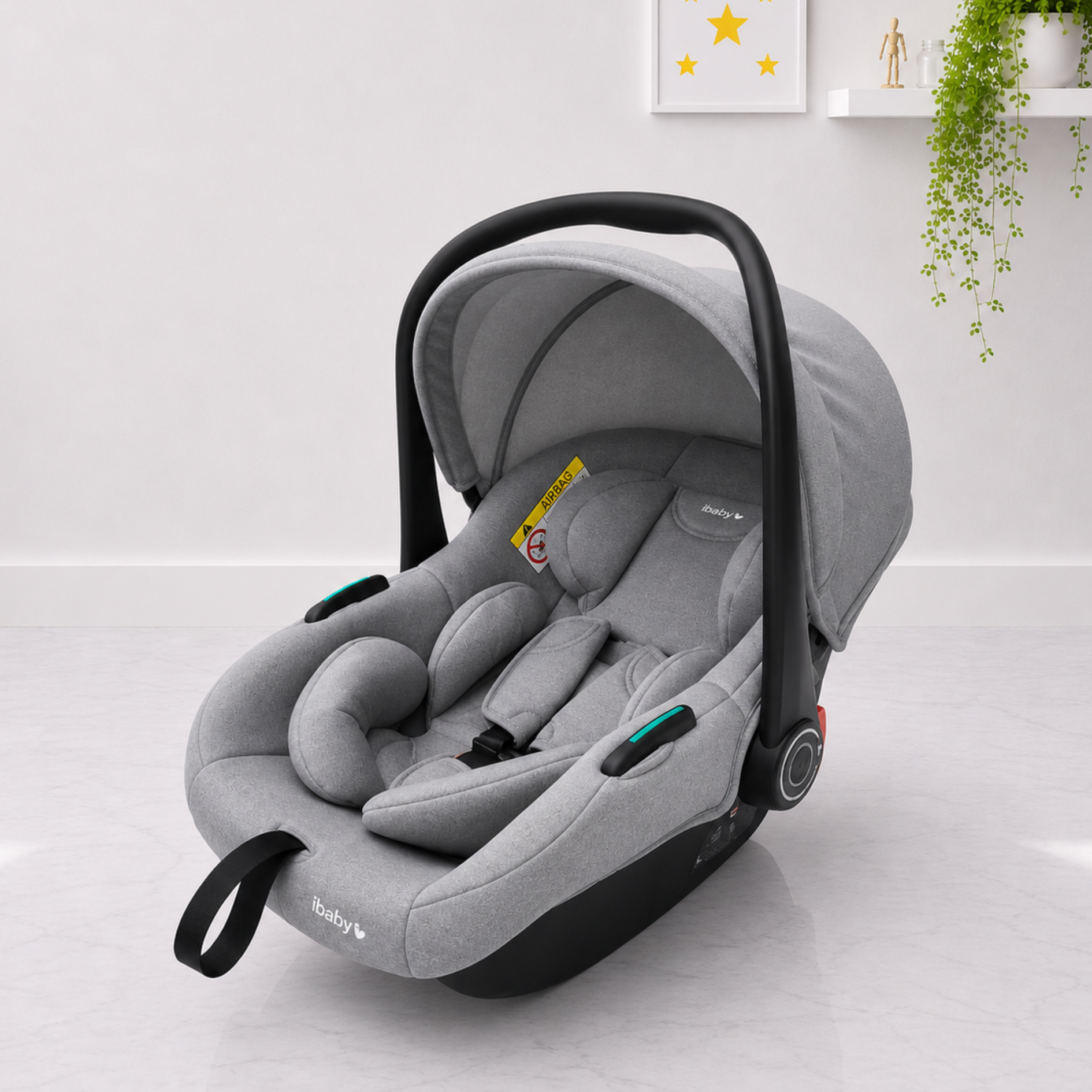 كوت كارسيت iBaby C8 – فرش طبقات مدعم، أمان عالي، وحمل مريح في كل مشوار - الصورة 3