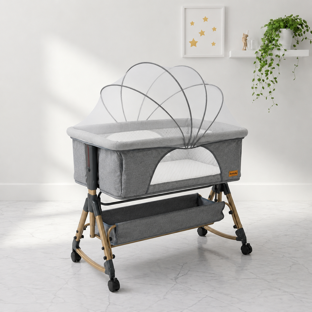 تخت الأطفال المبتكر iBaby Z1 – راحة، أمان، وأناقة لمراحل النمو الأولى - الصورة 4
