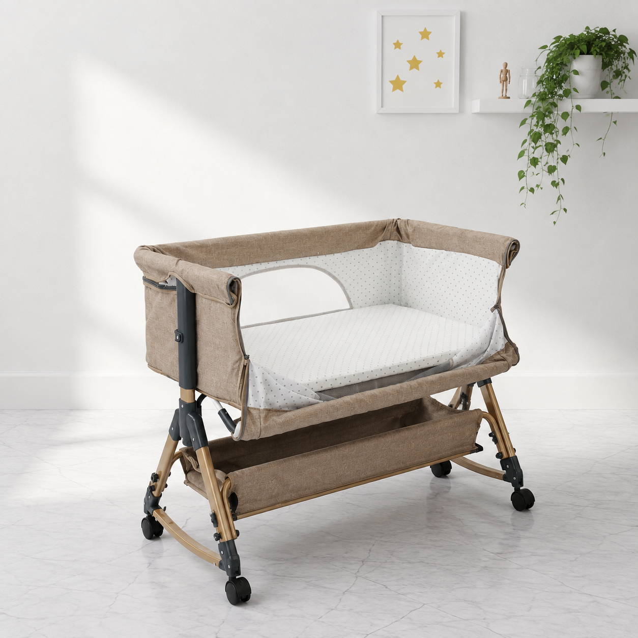 تخت الأطفال المبتكر iBaby Z1 – راحة، أمان، وأناقة لمراحل النمو الأولى - الصورة 3